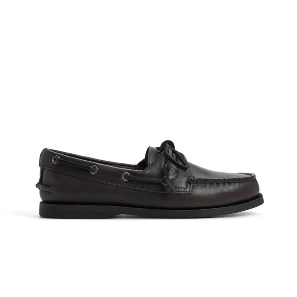Sperry x Aritzia Authentic Original 2-Eye Boat Shoe Black Women Size 8.5 NWB